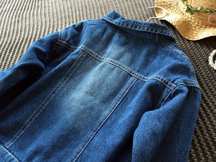 Spring Baby Girl Denim Jacket Embroidery Butterfly Outerwear Girl Casual Jacket Kids Denim Clothes Girl Jean Jacket