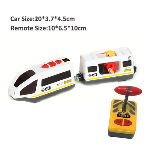 Bambini Treno Elettrico Giocattoli Set Treno Diecast Slot Giocattolo Adatto per Standard di Legno Treno Ferrovia: RC Train