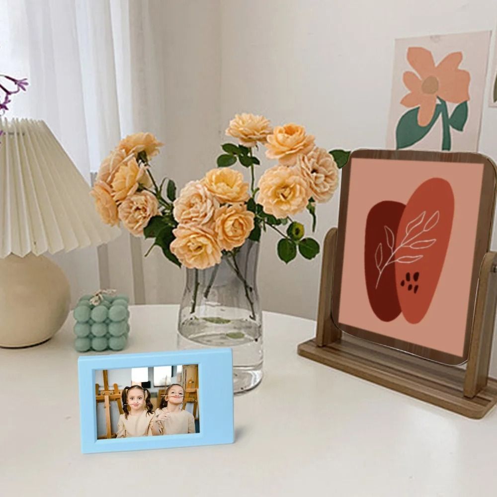 Fujifilm Instax-mini marco de fotos Vertical, cámara de película instantánea colorida de 3 pulgadas, decoración de escritorio,