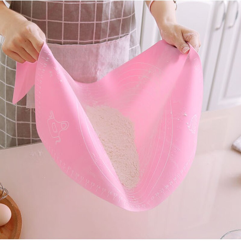 50x40 cm Silicone Kitchen Kneading Dough Mat Cookie Cake Baking Mat Tools Thick Non-stick Rolling Mats Pastry Accessories Sheet