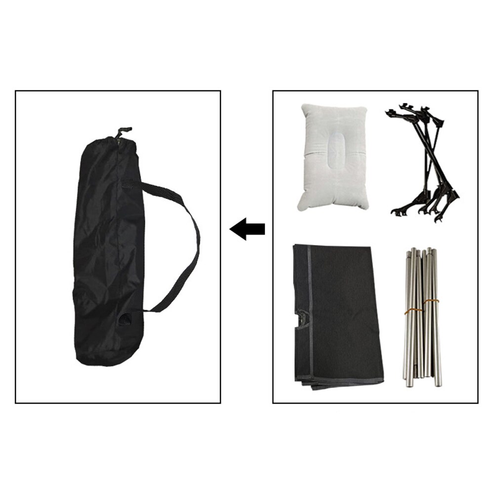 Portable Outdoor Camping Cot sleeping Bed pad Camping Mat Folding Single-bed Aluminum Alloy Beach Bed Comfortable Camping Bed