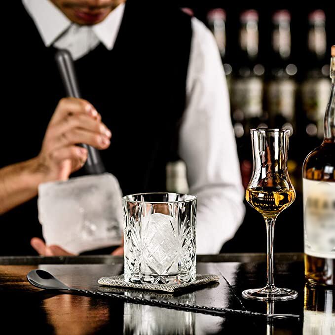 2 Black Stainless Steel Mixing Spoons Cocktail Shakers Cocktail Shakers Milk Tea Stir Bars