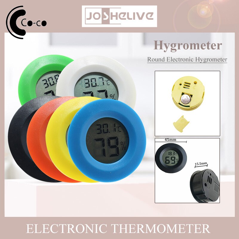 Mini LCD Digital Thermometer Hygrometer Fridge Freezer Tester Temperature Humidity Meter Detector Thermograph Indoor Instrument