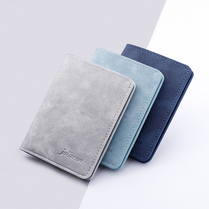 Modny portfel męski/damski ID/portfel z miejscem na karty kredytowe dla mężczyzn Multi-Card BagHolder Dwuczęściowy mały portfel Czarny/szary portmonetka