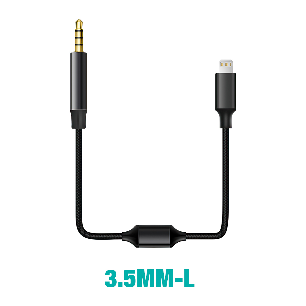 For iPhone 3.5mm To USB C 3.5 L Audio Cable Bidirectional Transcriber Internal Recording Aux Adapter For Laptop Connector Cord: Red