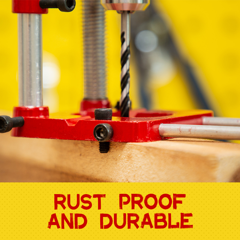 Localizador de taladro, guía de taladro para agujeros de carpintería, plantilla de pasador, práctico ahorro de trabajo, plantilla de perforación para carpintería, guía, herramienta de carpintero