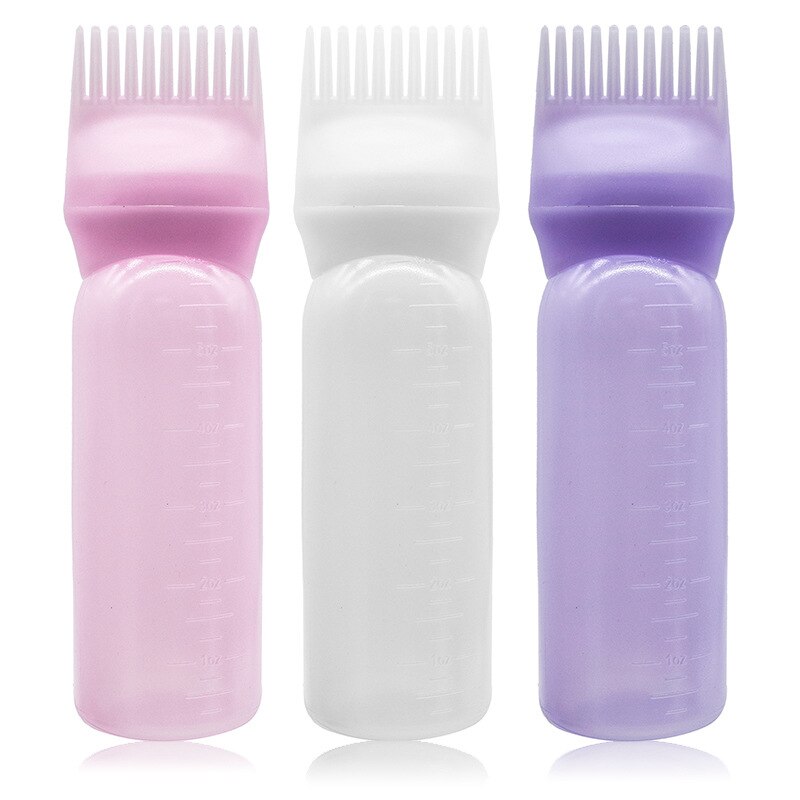 120ML Salon cheveux coloration peigne cheveux coloration outil de coiffure vide cheveux colorant bouteille avec applicateur brosse bouteille