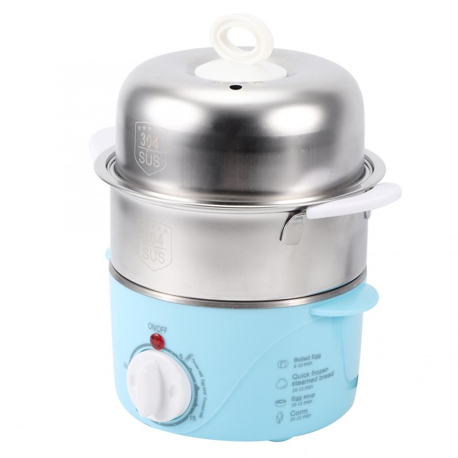 Husholdning dobbeltlag elektrisk ægkedel damper komfur madlavningsmaskine køkkenværktøj  us 120v