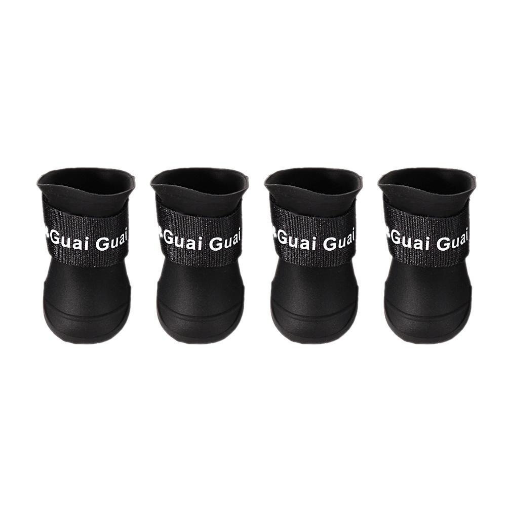 4 unids/lote et zapatos de perro impermeable globo botas de lluvia de goma para cachorro Chihuahua botas pero tu dla psa botas para perro . Exclusivo.: S