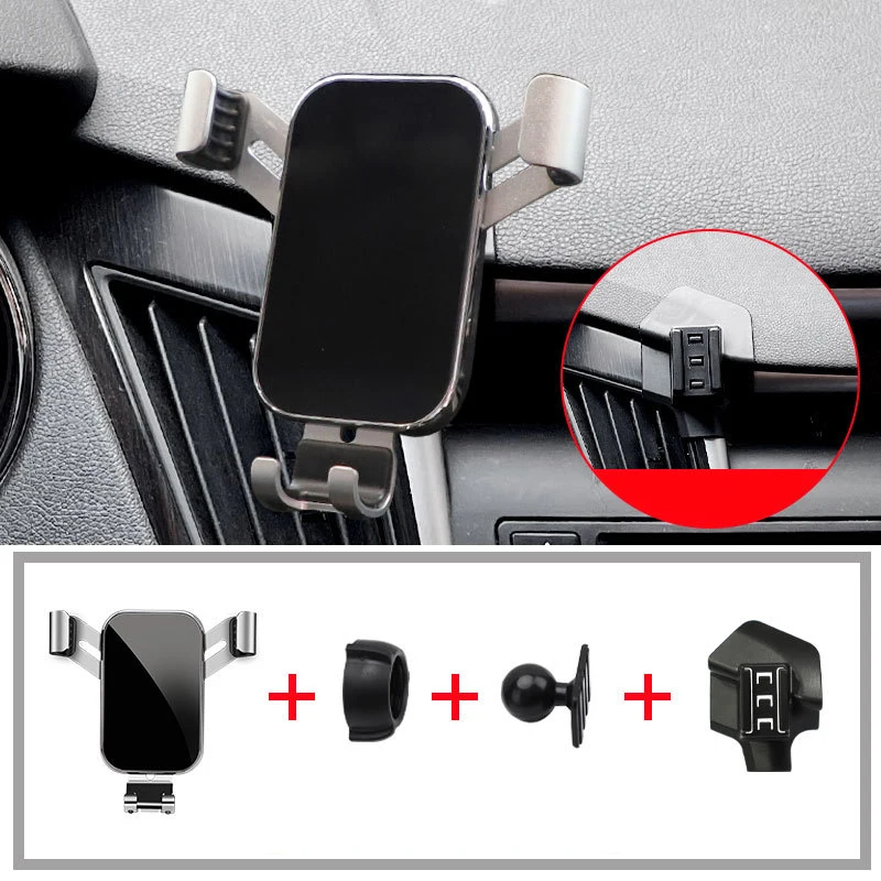 Soporte de teléfono móvil para coche Hyundai Sonata 8th YF , accesorio modificado para ventilación de aire: Gris