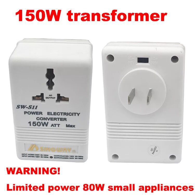 Spenningsomformer 110V til 220V - Reiseadapter 300W/500W/100W/150W/70W - steg opp/ned