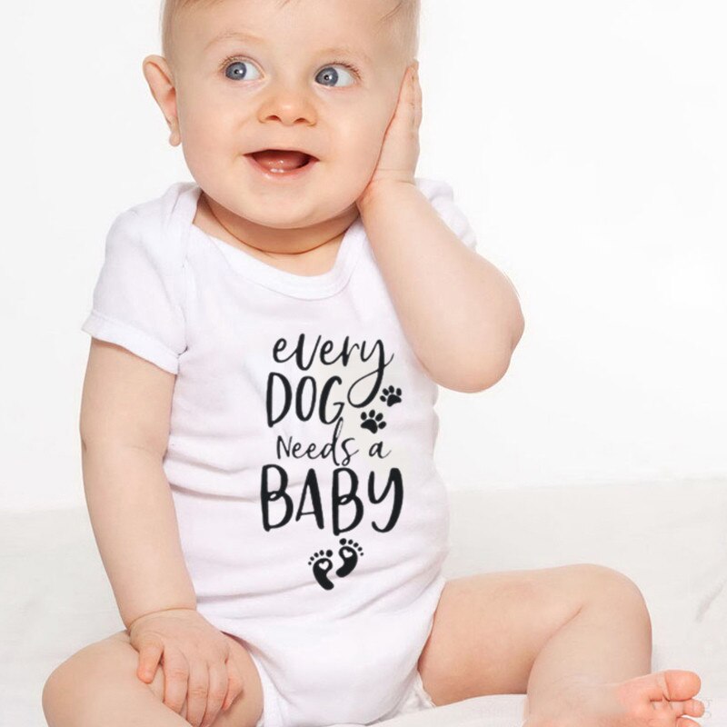 Jeder Schild braucht einen Baby-Karosserie mit babyprint, süßer baumwoll-kurzarm-babybody für jungen und mädchen, 0-24mer-Pack jumpsuits: Weiß / 3m