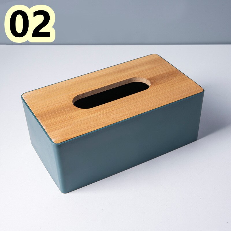 Tissue Box with Cover Tissues Wipes Storage Boxes Home Office Storage Napkin Tissue Holder Table Napkins Tissue Paper Case: 02
