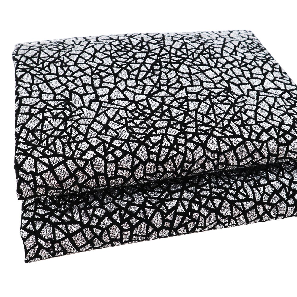 David accessoarer 50*145cm syntetiskt läder zebrablomma glitter sammetstyg för vävnad hemtextil sömnad tilda docka ,c2946: 1059163001