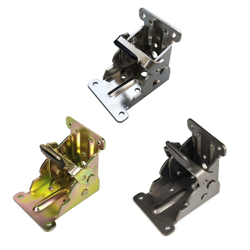 Charnière pliante autobloquante à 90 degrés, support de pied de chaise en métal, pour Tables de travail, lits, Tables