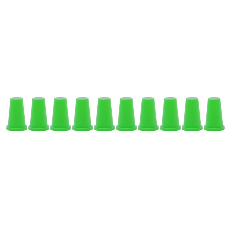 10 stk sjov sød farverigfingertip finger specielle kopper prop scene bås farverige fingerbølser: Grøn