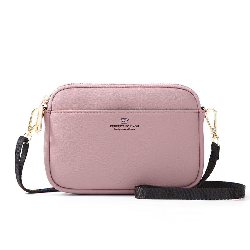 Frauen Leder Bote Taschen Frauen Handtasche Solide Dame Schulter Crossbody-tasche Geldbörse Brust Vielseitige Tasche Bolsa Feminina