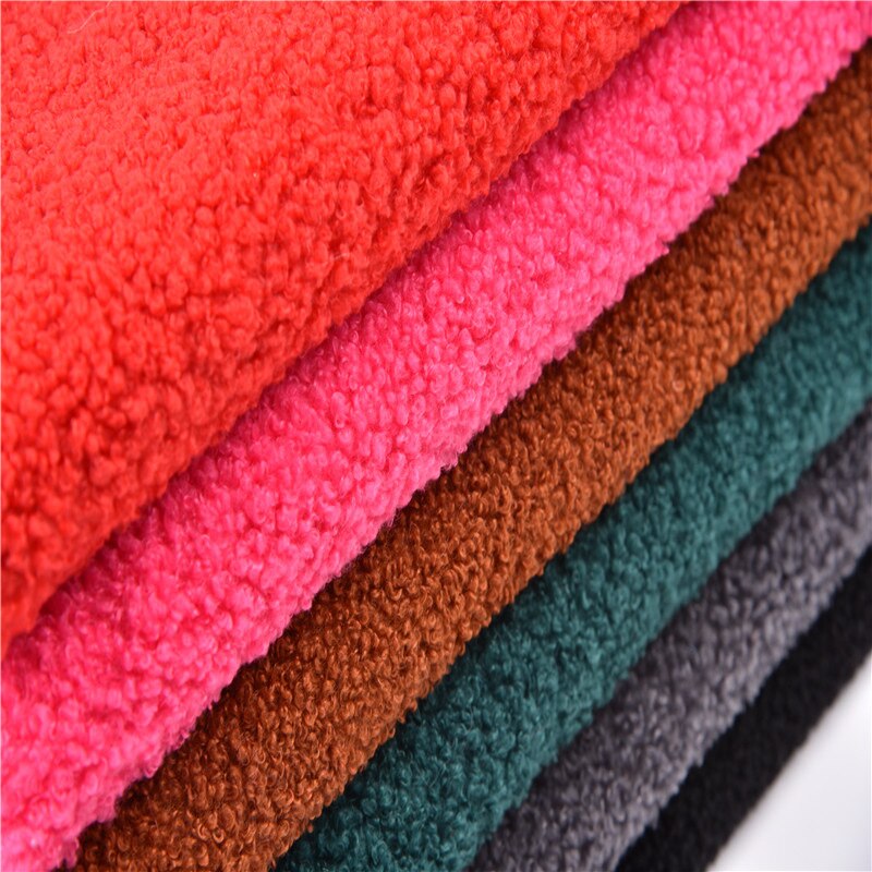 Tissu en velours pour peluche, fourrure haut de gamme, vêtements pour jouets, 1 mètre 63 "
