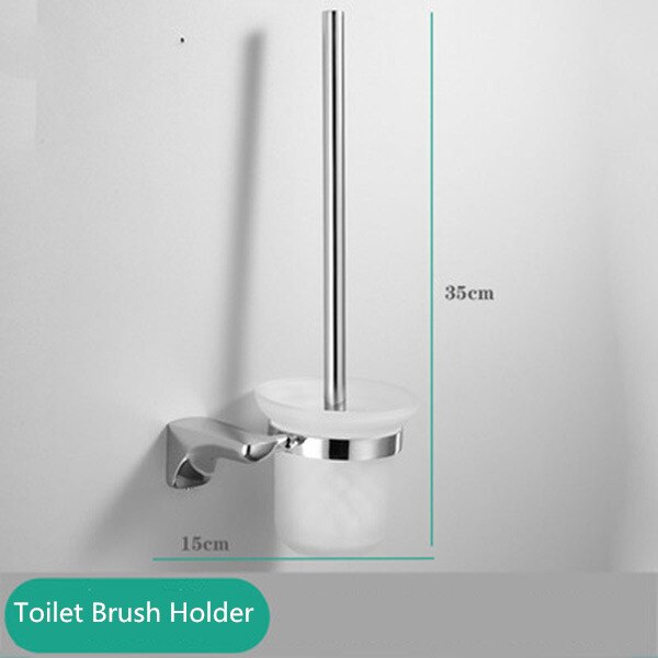 Bathroom Accessories Paper Holder,Corner Shelf,Towel Rack,Toilet Brush Holder,Towel Holder Brass Chrome Bathroom Hardware set: toilet brush holder