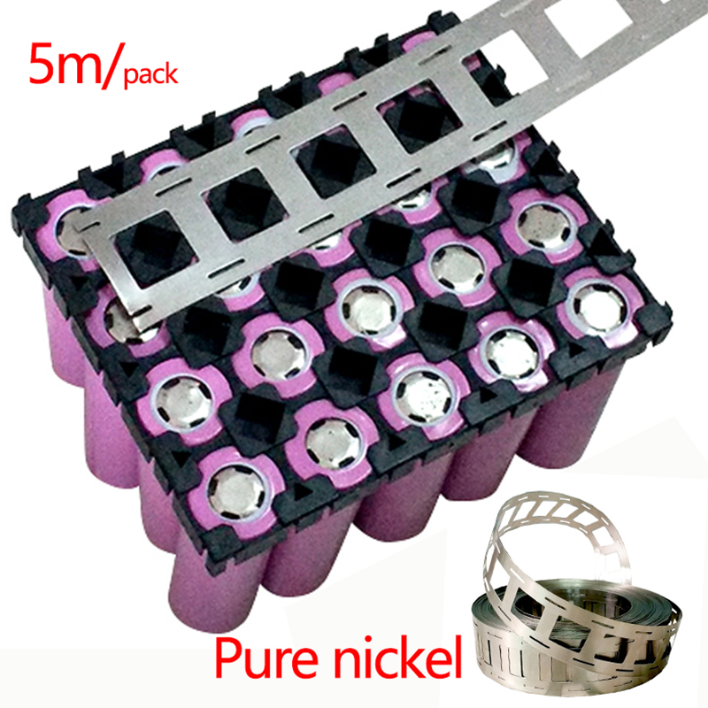 Hoge Zuiverheid Pure Nikkel Strip 5 M/pak 0.15*27 Mm 2P Nikkel Strip Gebruikt Voor Puntlassen lassen 18650 Lithium Batterij
