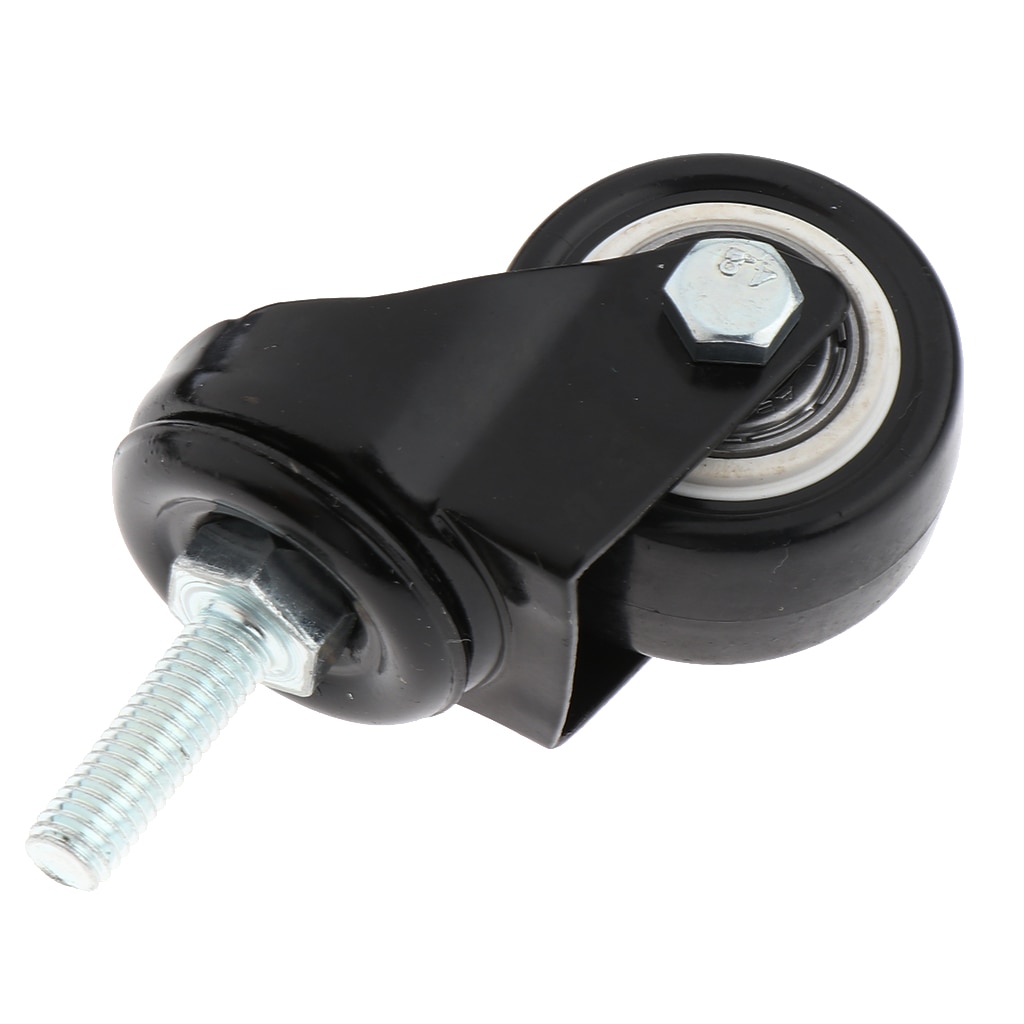 1.5 Inch Zwart Zware Swivel Bal Caster Wielen Voor Meubels, Dolly, Karren Met Lange Draad Stem