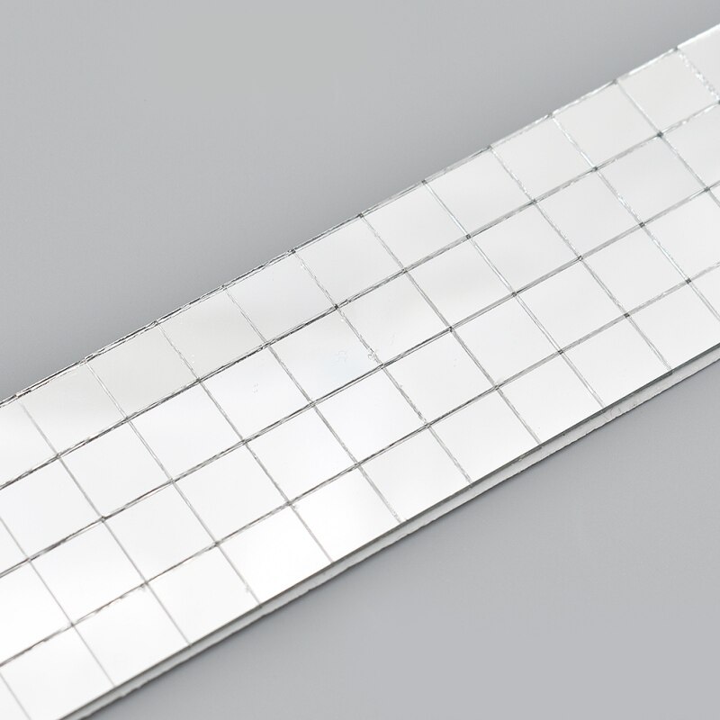 10mm Zelfklevende Real Glas Spiegel Mozaïek Tegels Voor DIY Ambachten Home Decoratie Materialen