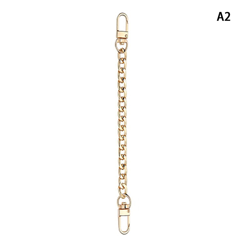 Kettentaschenriemen-Zubehör 20cm Verlängerungskette Taschenmetallkette Einfarbige DIY-Kette Langlebige Gold Silber Schwarz Gürtel: Bronze-