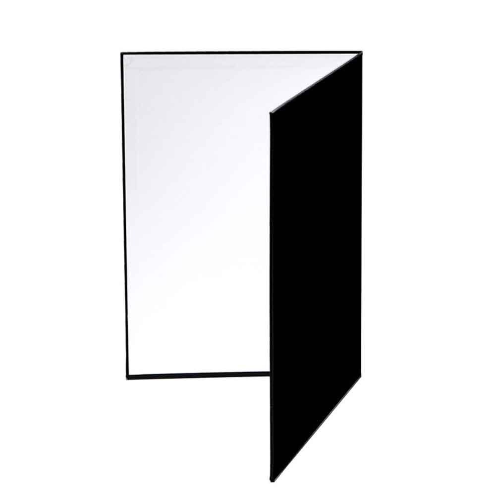 3 In1 papier Portable pour photographie carton réflecteur de lumière blanc noir argent Double face conseil pliable appareil photo accessoire