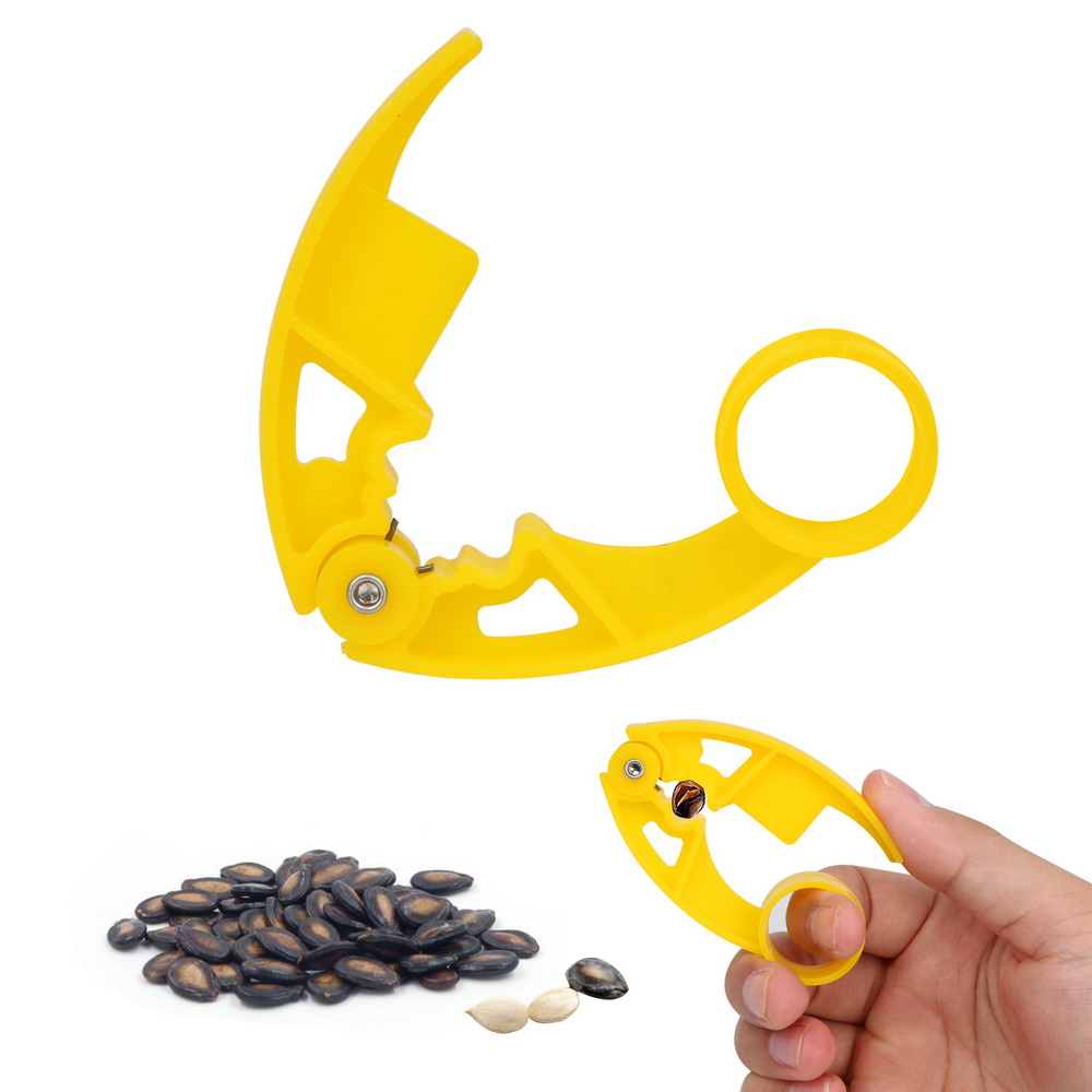 Éplucheur de graines de tournesol de pistache, ouvre-noix de pin, pince à graines de Melon multifonction en plastique