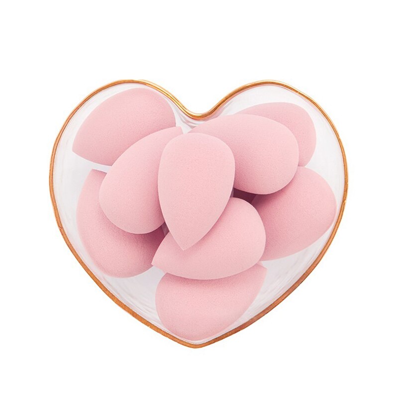 10-Kleur Mini Make-Up Ei Kleine Make-Up Spons Puff Leuke Make-Up Tool Lichtgewicht Latex Spons Poederdons Cosmetische Puff TSLM1