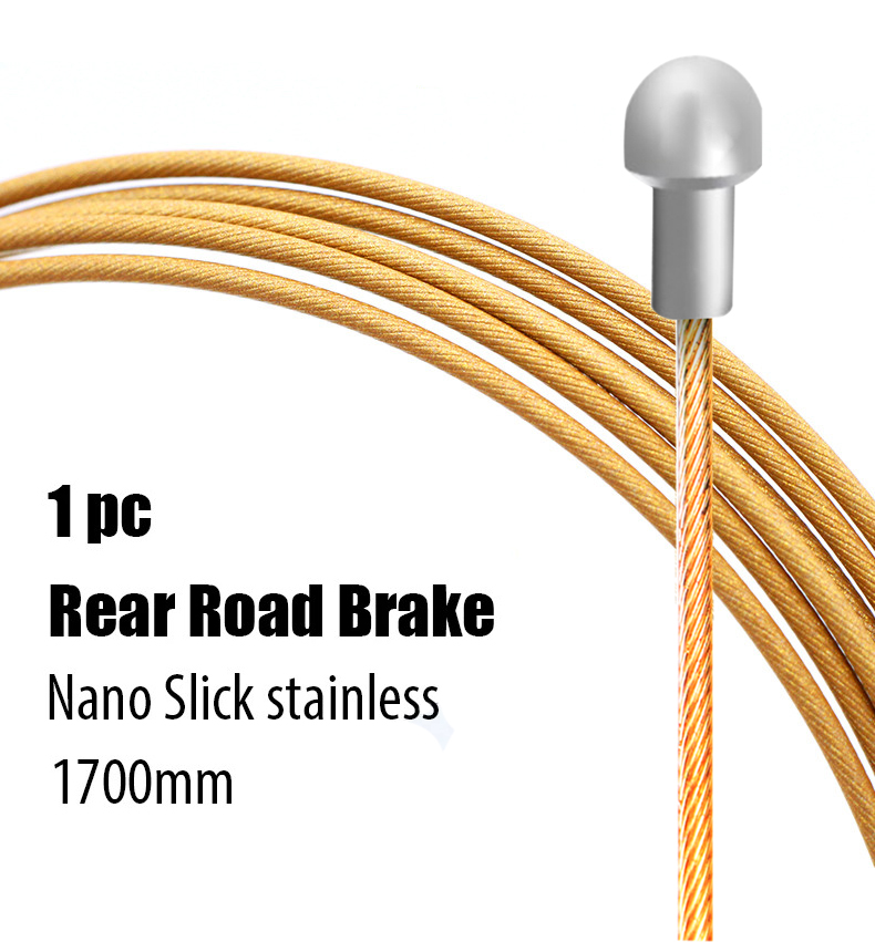 1pc innervaier til landeveissykkel, mtb-sykkel, wireline, terrengsykkel, girspak, girskifter, bremsekabler, polert, glatt rustfritt stål: Himmelblå