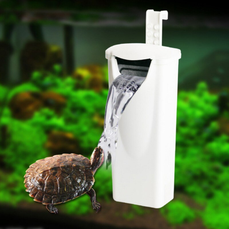 Lage Waterstand Waterval Filter Schildpad Tanks Mini Aquarium Terrarium Reptiel Schoonmaakproducten Aquarium Accessoires