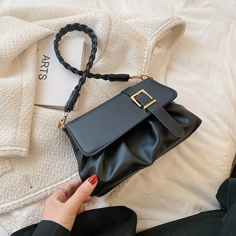 Neue Tasche frauen Schulter Achselhöhle Kleine Quadratische Tasche frauen Kette Tasche Taschen für Frauen 2022 Frühling und sommer Gelee Geldbörse: Schwarz