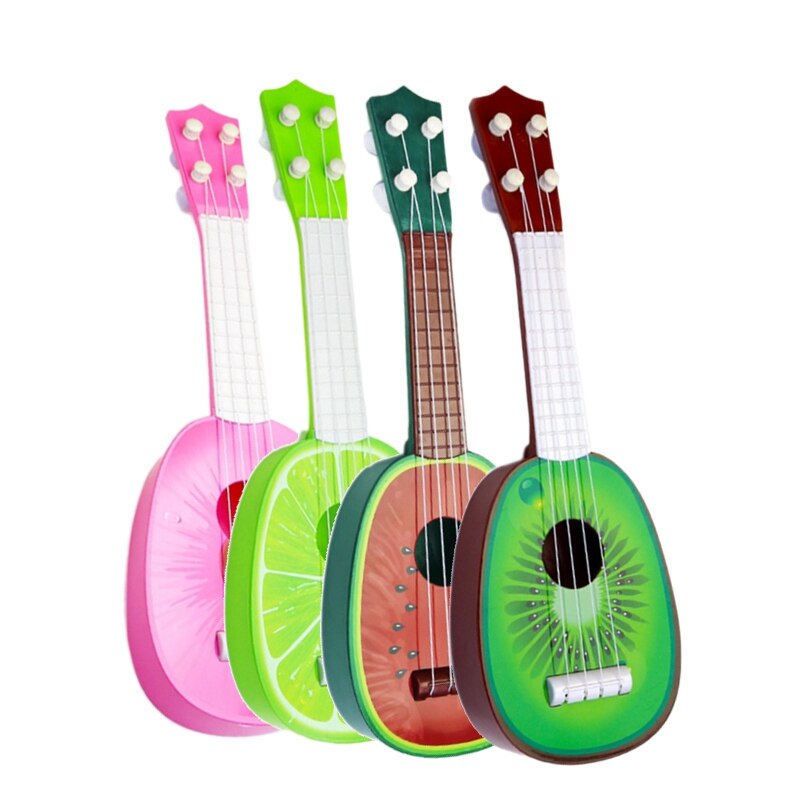 Vauva lasten opettavainen soitin lelu kitara hedelmäkitara mini voi soittaa ukulele -vesimelonia