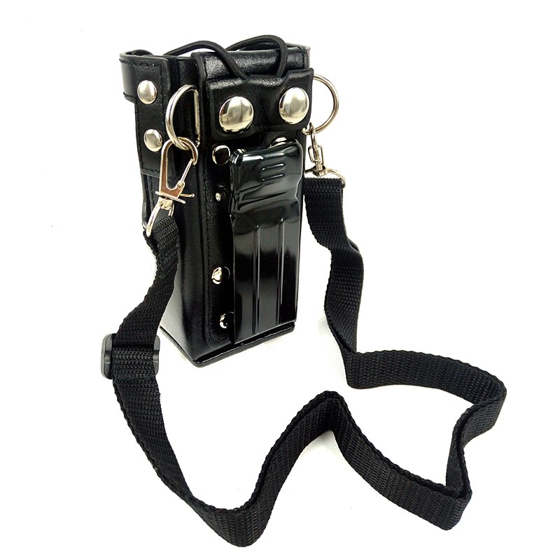 Lederen Beschermhoes Schoudertas Hard Holster Case voor Motorola GP328 GP340 GP380 GP3188 EP450 Walkie Talkie Walkie Talkie