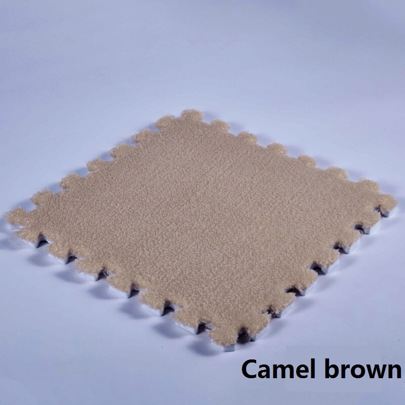 Große Große Fläche Teppiche Für Heimat Wohnzimmer Teppich DIY Verriegelung Schaum Matten EVA Plüsch Puzzle Teppich Matten Schaum Für Baby freundlicher: Matten Teppich Kamel