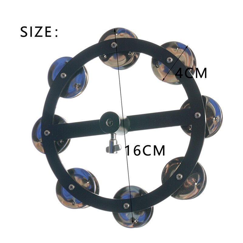 Hi-hat tambourine portátil com linha de aço tambor instrumento hi-hat pandourine acessórios