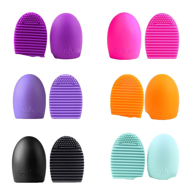 1pc Silicone Makeup Brush Cleaner Glove Egg Scrubber Cleaning Board Pad Mat Make Up Brushes Washing Tools