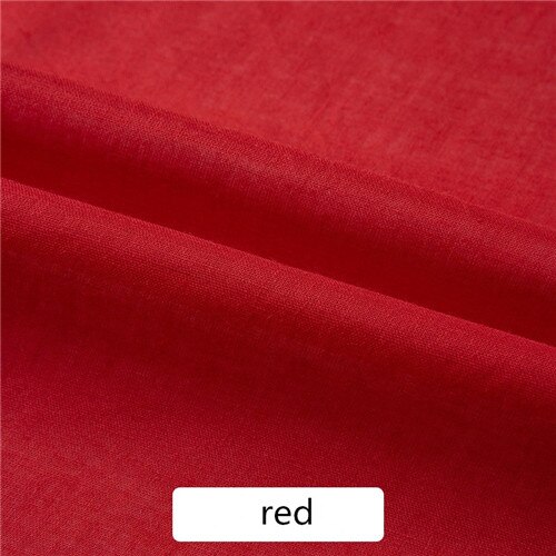 50 Cm Katoenen Voering Fabirc Shirt Jasje Jurk Interlining Stof Diy Ambachten Naaien Accessoires Patchwork Interfacing Stof: red