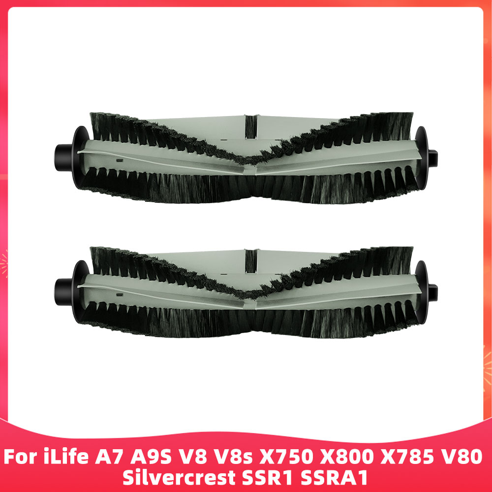 Adatto per ( iLife A7, A9S, V8, V8S, X750, X800, X785, V80, Silvercrest SSR1, SSRA1, DEXP LF-800 ) Rullo, Spazzola Laterale, Filtro: Luce Verde