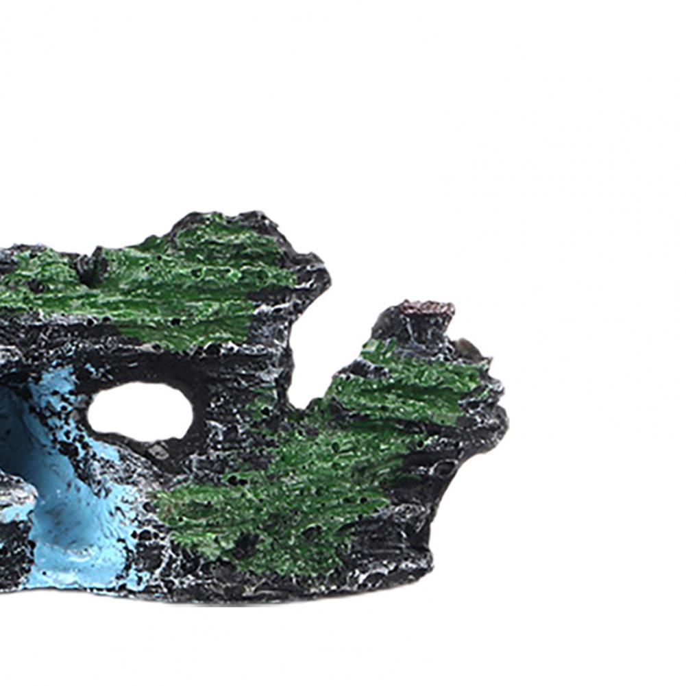 Sztuczna żywica górska akcesoria robić akwarium wysoka symulacja krajobrazu akwarium jaskinia kamienna ozdoba wystrój akwarium