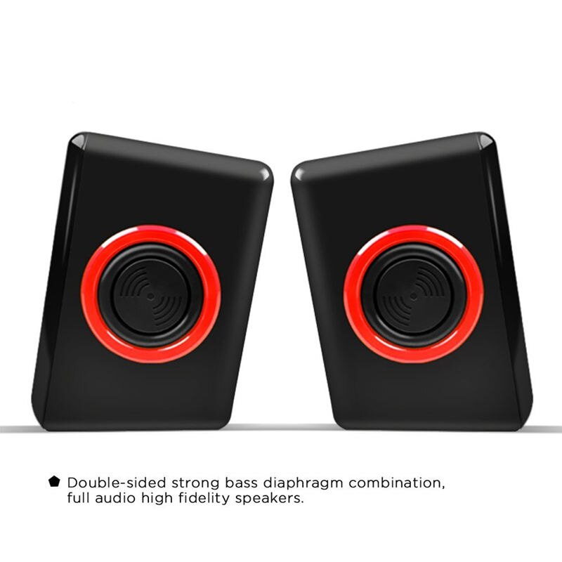 Surround Portable Computer Speakers With Stereo Bass Usb Wired Powered Multimedia Speaker Desktop For Pc Laptops