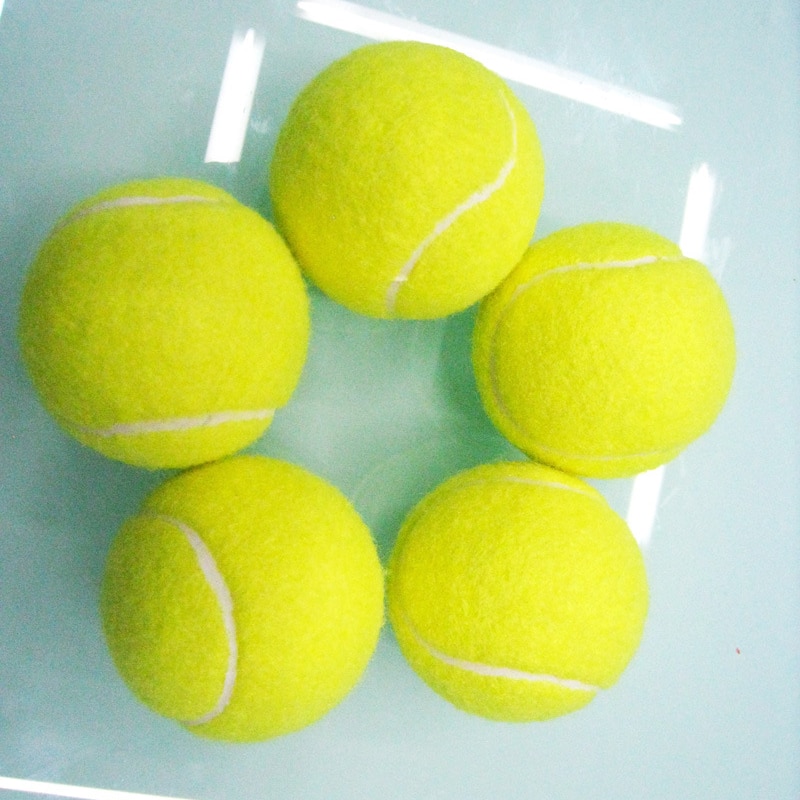 1 pcs Tennis balls for Training 100% Synthetic Fiber Rubber Competition Standard Tenis Balls