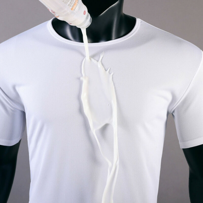 Anti dirty vandtæt #39 sports t-shirt åndbar nano quick dry skjorte top