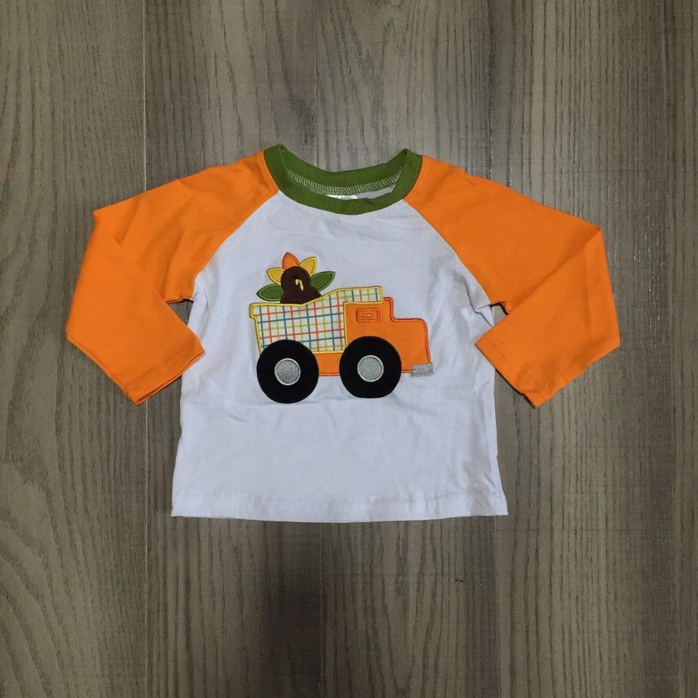 Girlymax Speciale Verkoop Van Thanksgiving Baby Meisjes Turkije Top Truck Dinosaurus Raglan Meisje Winter Top