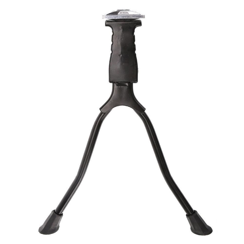 Double Leg Bike Kickstand Foldable Adjustable Center Mount Mount Bicycle Stand Fits 24" and Above for Bicycle Road Bike: Default Title