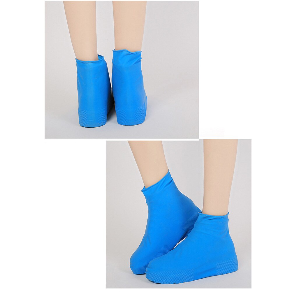 Cubrebotas de látex desechables, impermeables, antideslizantes, para lluvia, nieve