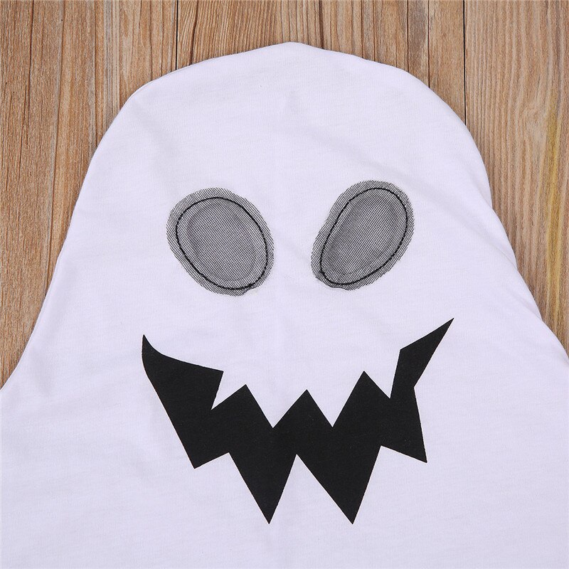 Halloween Infant Kids Boys Cloak Outfits Cartoon Print Long Sleeve Hooded Cover Long Cloak Cape