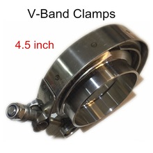 exhaust flange clamp V-Band Kit pipe flange stainless steel flange clamp 4.5 inch