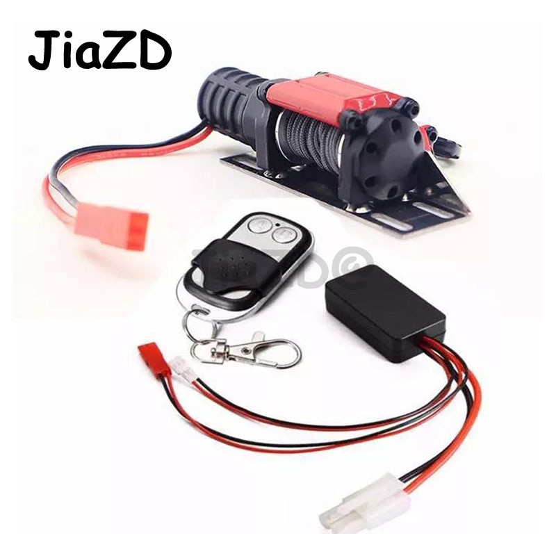 Automatic Winch and Wireless Remote Controller Receiver for 1/10 RC Crawler Car Axial SCX10 Traxxas TRX4 D90 TF2 Tamiya CC01 S95